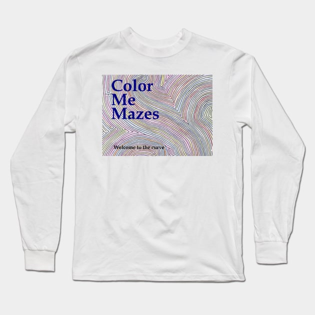 Color Me Mazes Long Sleeve T-Shirt by sgarciav